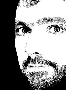 A stylized profile picture of Lucía M. Polis